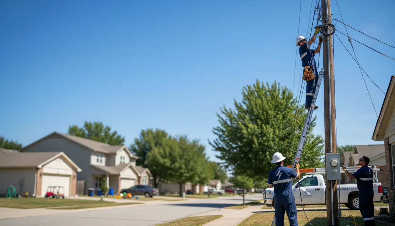 Residential electrician providing installation services in Mingo Junction, OH